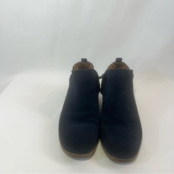 Toms Deia Ankle Booties Womens 10
Blue Suede Zip Stacked Heel Toms Round - Picture 6 of 11